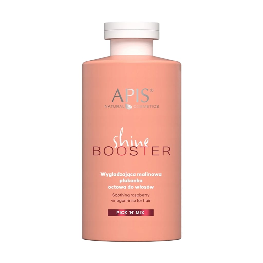 Бальзам для волосся Apis Natural Cosmetics Pick'N'Mix Shine Booster Soothing Raspberry Vinegar Rinse, 300 мл